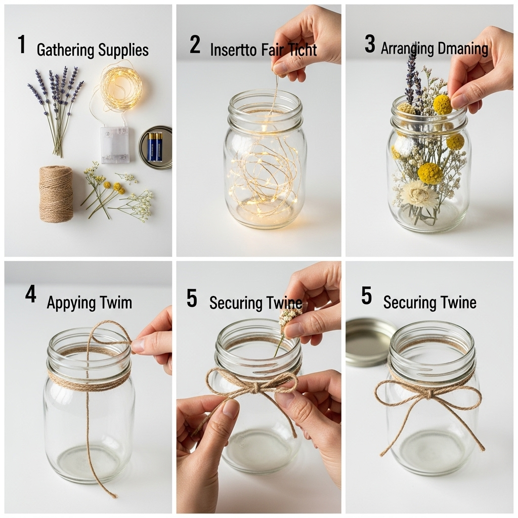 DIY Decorative Mason Jar Lanterns